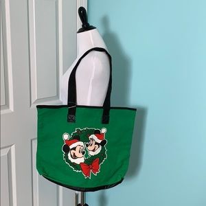 NWT Disney Christmas Mickey Tote Bag